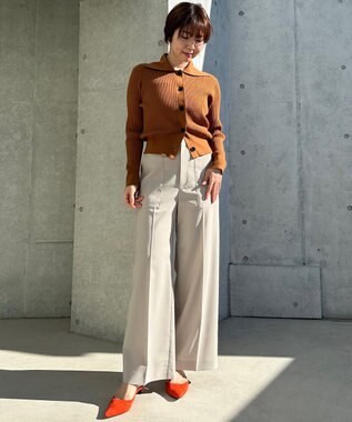 UNFILO TENNEN TOUCH ワイドパンツ ベージュ