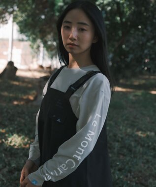 SHARE PARK LADIES 【UNISEX】吸水速乾 ショルダーロゴロングスリーブTシャツ（S・Mサイズ） グレー