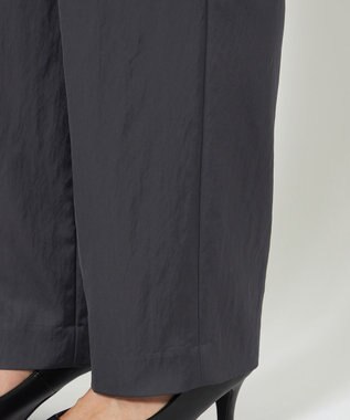 uncrave 【洗える】サテン ドロストパンツ（uncrave STANDARD） スレート