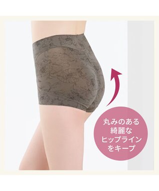 BRADELIS New York 【Yukine inc. 】ゆきねえ365綿混モアらくすっぽりショーツ24 ブラデリス 補正下着 シアーグレージュ