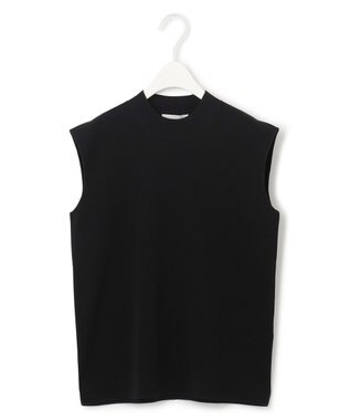 ICB 【洗える】 ドライコットンアセテート ノースリーブプルオーバー ブラック系