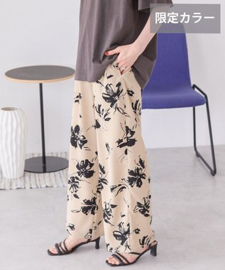 AMERICAN HOLIC アソートギャザー柄パンツ【WEB限定カラー・サイズ有り】 Flower Beige