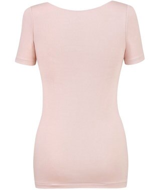 Wing あったかインナー オーガニックコットン混 やわらかくやさしい肌ざわり 【綿の贅沢オーガニック】 綿混 保温性 3分袖 半袖 秋 冬 EL4331 ウイング／ワコール ラズベリー