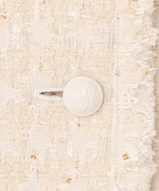 BEIGE， 【S-size】MONGE / ノーカラージャケット Ecru