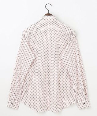 JOSEPH ABBOUD 【綿100％・ストレッチ・イージーケア】コンフォートジャージー プリント シャツ ワイン系5