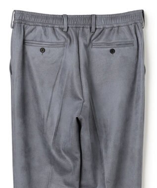 JOSEPH HOMME 新素材【ストレッチ/光沢感】レザーライクジャージードロスト付きテーパードパンツ / PEGG CONVERTIBLE ライトグレー系