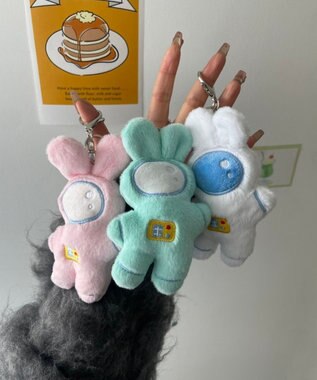 WEGO スペースラビットぬいぐるみキーホルダー グリーン