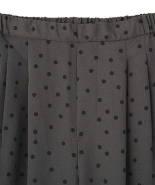 AMERICAN HOLIC ドットサテンイージーパンツ Charcoal Gray
