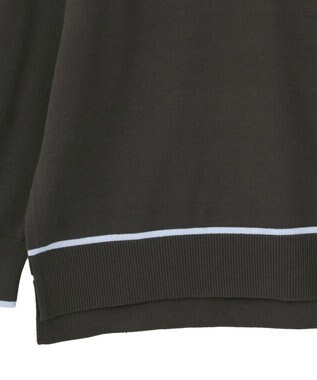 AMERICAN HOLIC バイカラークルーネックニットプルオーバー Brown