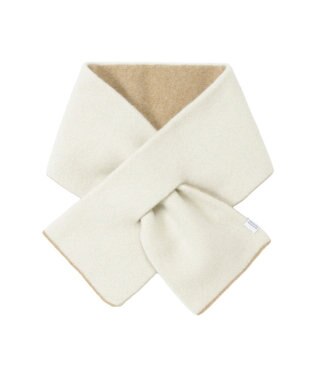 MOONBAT MACKINTOSH PHILOSOPHY(マッキントッシュ フィロソフィー）【ギフトBOX付】ウール100％ リバーシブル ニット マフラー ユニセックス 日本製 ベージュ