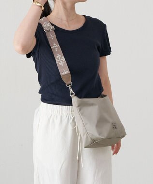 russet アレンジショルダーベルト［Monogram］(CE-1099) Beige2（シルバー金具）