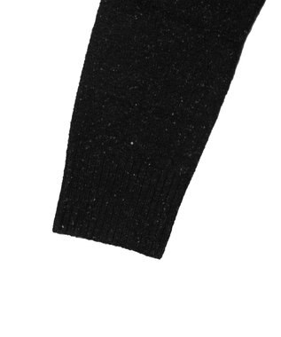 JOSEPH 【洗える】アルパカツイード　ラウンドネックニット Black