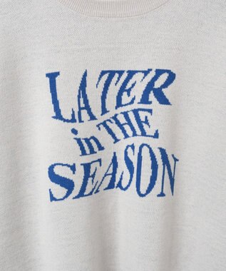 WEGO ウェーブロゴジャガードニットプルオーバー グレー