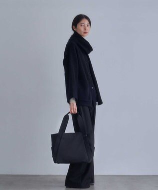 MIYABIYA LAQUOH【撥水加工】ミニマルナイロントート (M) ブラック