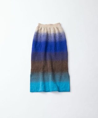 TRICOTE GRADATION SHAGGY SKIRT／グラデーションシャギースカート 31L.BLUE