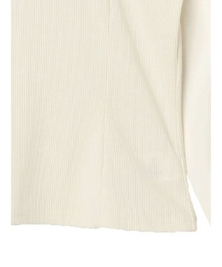 earth music&ecology ドッキングフリルシャツ見えプルオーバー Ivory