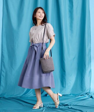 Tiaclasse 【UVケア・接触冷感】“あまラク” ハートネックカットソートップス グレージュ