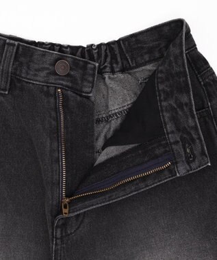 WEGO 【SMサイズ展開】ヴィンテージウォッシュデニムハーフパンツ ブラック
