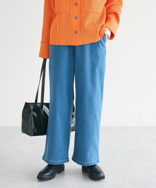 CRAFT STANDARD BOUTIQUE 裏起毛デニムワイドパンツ Blue