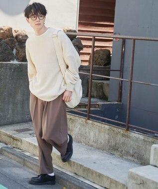 WEGO ルーズフィットプルオーバー ホワイトアイボリー