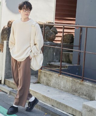 WEGO ルーズフィットプルオーバー ホワイトアイボリー