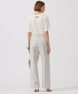 ICB 【接触冷感・UVケア・洗える】ロゴＴＥＥ カットソー ロゴ×オフホワイト系