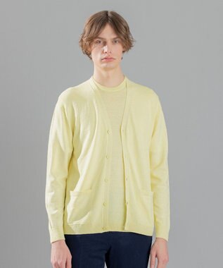 リネンナイロンプレーン　Ｖネックカーディガン