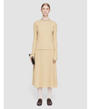 JOSEPH 【洗える】シルクブレンド　ラウンドネックニット Champagne