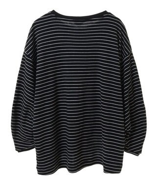 AMERICAN HOLIC 接触冷感7分袖タックスリーブカットプルオーバー Border