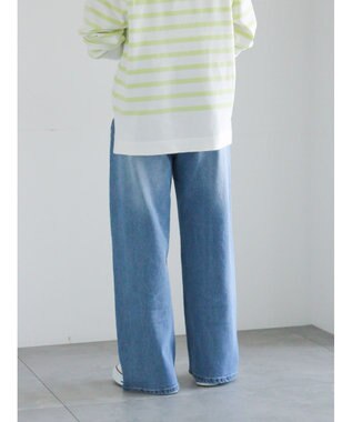 Te chichi ストレートデニムパンツ サックスブルー