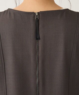 CRAFT STANDARD BOUTIQUE Vネックウェストタックジャンパースカート Dark Gray