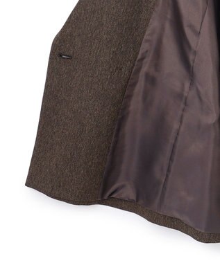 uncrave ウォッシャブルウールライクツイル2 ジャケット キャメルヘリンボーン