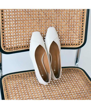 MODE ET JACOMO <carino>スクエアトゥバレエシューズ