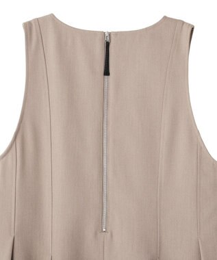 CRAFT STANDARD BOUTIQUE Vネックウェストタックジャンパースカート Light Beige