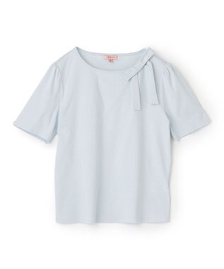 TOCCA 【洗える】AIR TEE リボン Tシャツ スカイブルー系