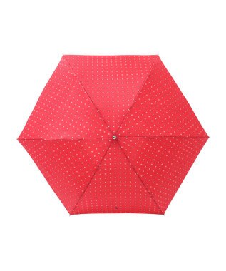 MOONBAT POLO RALPH LAUREN（ポロ ラルフローレン)ドット×ロゴ 雨傘 折りたたみ傘 レッド