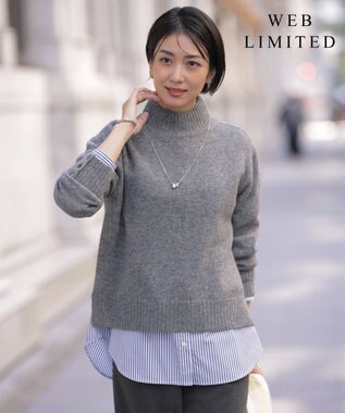 J.PRESS LADIES 【WEB限定】YAK BLEND ハイネック ニット