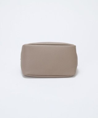 TOPKAPI 【Breath TOPKAPI】シュリンクレザー ショルダー付き ミニ トートバッグ / チャーム付き グレージュ