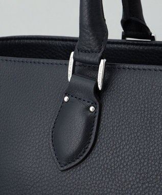 GOTAIRIKU 日本製【PELLE MORBIDA】2WAY シュリンクレザートートバッグ ネイビー系