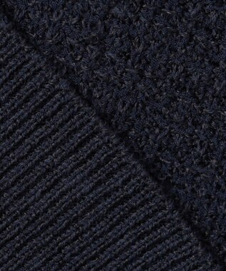 J.PRESS LADIES L 【洗える】DAILY TWEED ニット アウター ネイビー系