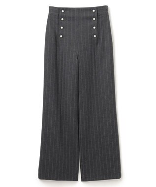 BEIGE， MARCEAU / ストライプパンツ C.Gray × White Line