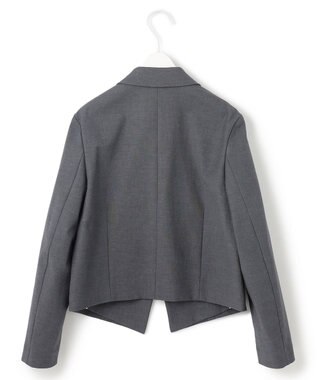 ICB 【接触冷感・UVケア・撥水・洗える】LooseWeave クロップドジャケット チャコール系