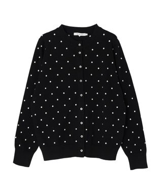 AMERICAN HOLIC Ｄｏｔモックネックニットカーディガン Dot