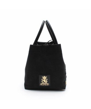 A.D.M.J. 【ファブリック】スエードプラス/マーキスショルダーストラップ付トート25cm ブラック