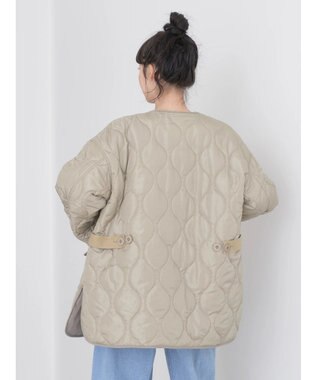 earth music&ecology キルティングハーフブルゾン Khaki