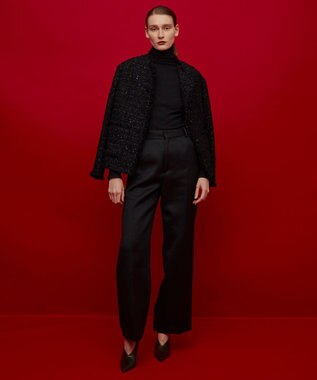 BEIGE， 【S-size】MONGE / ノーカラージャケット Black