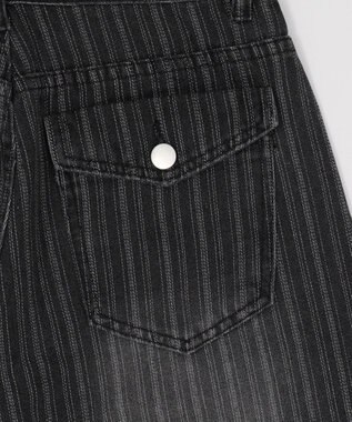 WEGO ドロストストライプブラストデニム ブラック