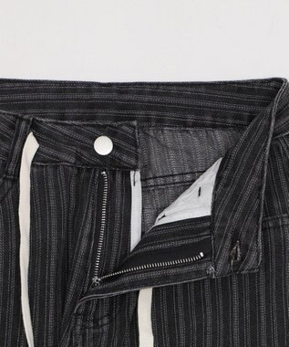 WEGO ドロストストライプブラストデニム ブラック