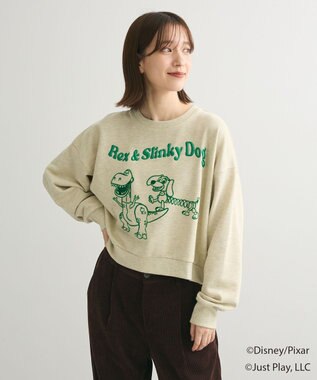Green Parks トイストーリー／立体ロゴショートプルオーバー Cream