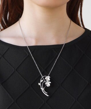 TOCCA RIBBON＆FLOWER BROOCH NECKLACE 2セット ブローチネックレス シルバー系